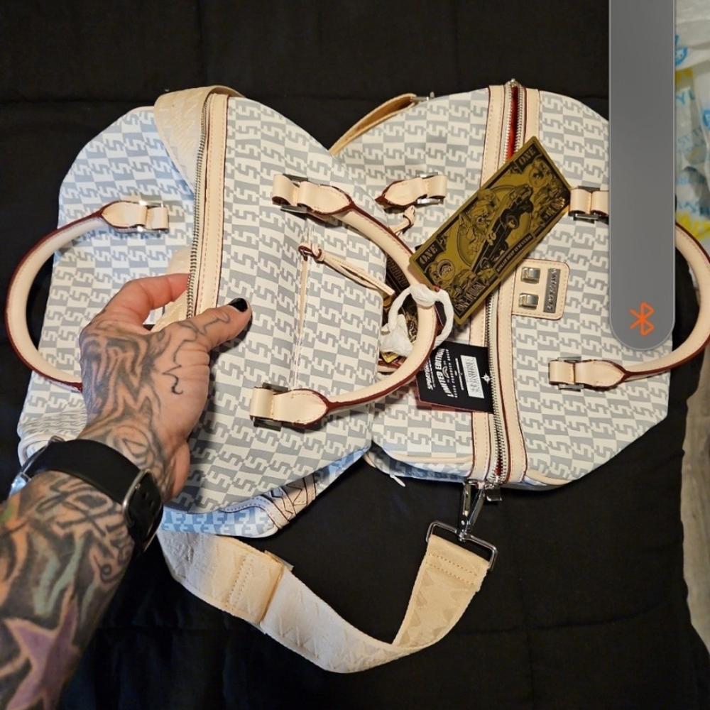 Sprayground Creme de la Creme mini duffle